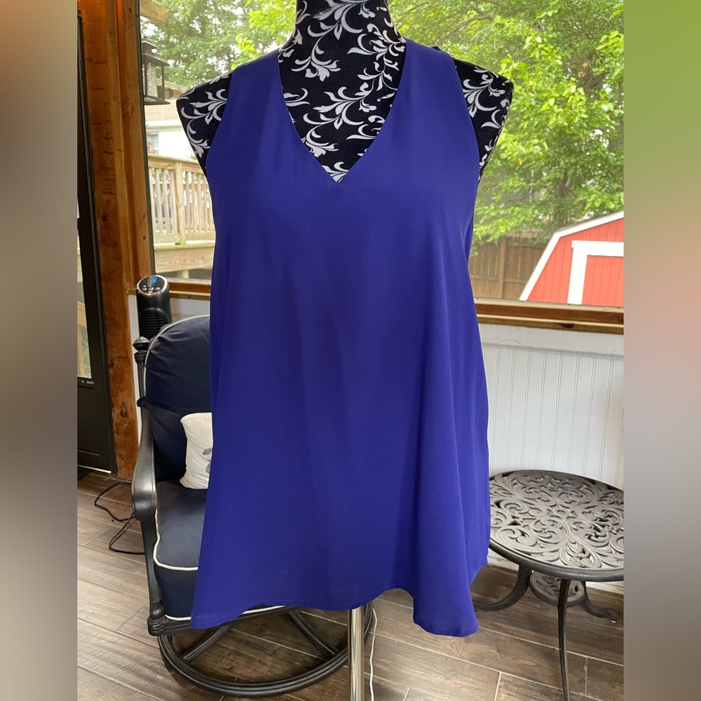 Banana Republic Royal Blue V-Neck Top